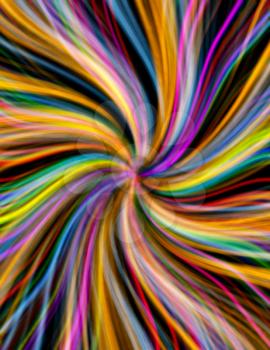 Colorful swirl twisted vortex background