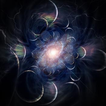 Galaxy in endless spaces. Fractal
