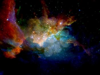 Galactic Space. Vivid universe. Elements of this image furnished by NASA