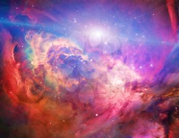 Galactic Space. Some elements of this image furnished by NASA. 3D rendering