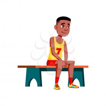 Teen Boy Poses Vector. Black. Afro American. Active, Expression. For Presentation, Print, Invitation Design. Isolated Cartoon Illustration
