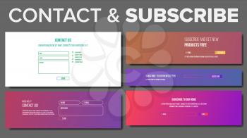 Email Subscribe Form Vector. For Website News Letter. E-Mail Marketing. Illustration
