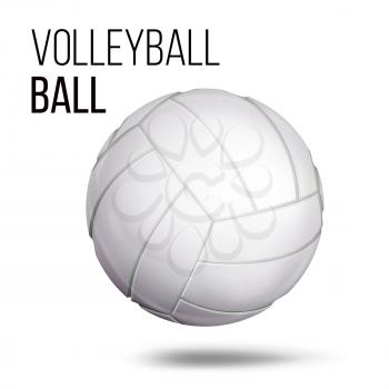 Volleyball Ball Vector. Sport Game, Fitness Symbol Illustration
