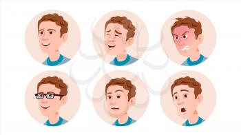 Avatar Icon Man Vector. Default Placeholder. Strong Pictogram. Flat Character Illustration