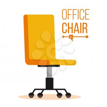 Office Chair Vector. Business Hiring And Recruiting. Empty Seat For Employee. Ergonomic Armchair For Executive Director. Furniture Icon
