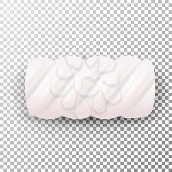 Realistic Marshmallows Candy Vector. Sweet Twist Illustration Isolated On White Background. Chewy Candy Good For Packaging Design, Frame