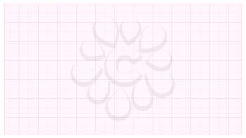 Millimeter Paper Vector. Pink. Graphing Paper For Technical Engineering Projects. Grid Paper Measure
