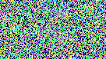 Pixel Noise Vector. VHS Glitch Texture TV Screen. Color Pixels Background. No Signal