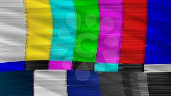 Distorted Glitch TV. Digilal No signal. Glitch Art Show Static Error. Vector