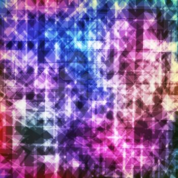 Abstract Colorful Geometric Modern Background With Triangles.
