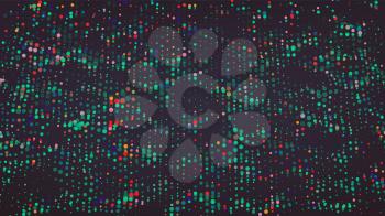 Composed Of Particles. Abstract Graphic Design. Modern Sense Of Science And Technology Background. Vector