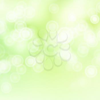 Light Green Background Vector. Bokeh Background With Vintage Filter.