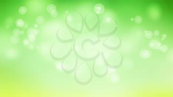 Green Bokeh Background Vector. Abstract Warm Blur And Bokeh Background.