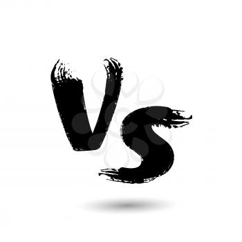 Versus Vector Sign. VS Letters Isolated On White Background. Competition Background. Fight Confrontation Design