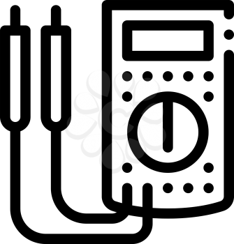 ammeter tool icon vector. ammeter tool sign. isolated contour symbol illustration