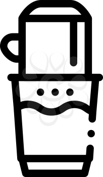 coffee grinder machine icon vector. coffee grinder machine sign. isolated contour symbol illustration