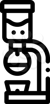 coffee machine device icon vector. coffee machine device sign. isolated contour symbol illustration