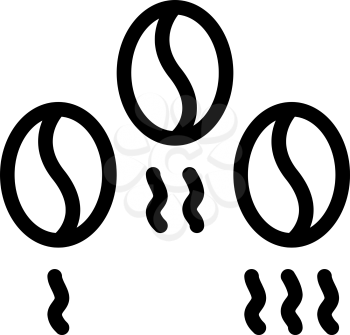 coffee beans washing icon vector. coffee beans washing sign. isolated contour symbol illustration