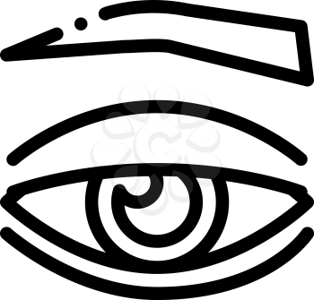eyelid medical problem icon vector. eyelid medical problem sign. isolated contour symbol illustration