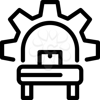 manufacturing equipment icon vector. manufacturing equipment sign. isolated contour symbol illustration