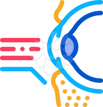 medical eyelid surgery icon vector. medical eyelid surgery sign. color symbol illustration