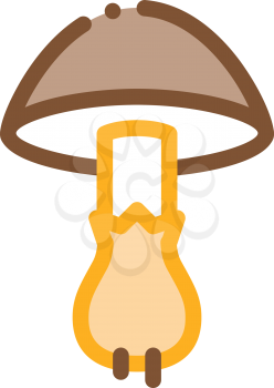 mushroom vegetable icon vector. mushroom vegetable sign. color symbol illustration