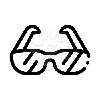 Sport Spectacles Alpinism Equipment Vector Icon Thin Line. Compass And Glasses, Mountain Direction And Burner Mountaineering Alpinism Equipment Concept Linear Pictogram. Contour Outline Illustration