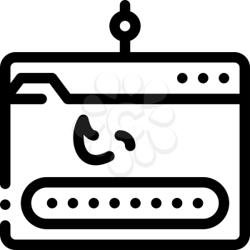 Phishing Icon Vector. Outline Phishing Sign. Isolated Contour Symbol Illustration
