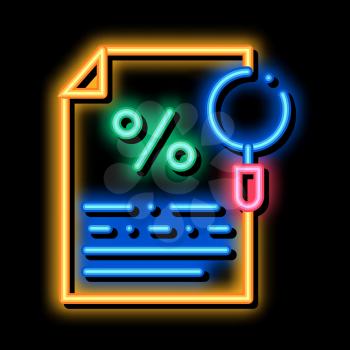 Study of Interest Related Documentation neon light sign vector. Glowing bright icon Study of Interest Related Documentation sign. transparent symbol illustration