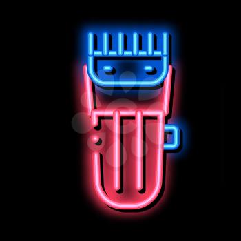 Electronic Shave Trimmer neon light sign vector. Glowing bright icon Electronic Shave Trimmer sign. transparent symbol illustration