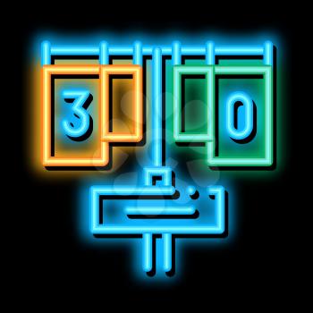Game Match Board neon light sign vector. Glowing bright icon Game Match Board sign. transparent symbol illustration