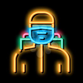 Mosquito Fighter neon light sign vector. Glowing bright icon Mosquito Fighter isometric sign. transparent symbol illustration