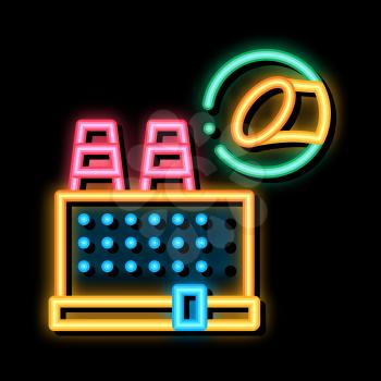 Sugar Factory neon light sign vector. Glowing bright icon Sugar Factory sign. transparent symbol illustration