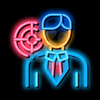 Human Purpose neon light sign vector. Glowing bright icon Human Purpose sign. transparent symbol illustration