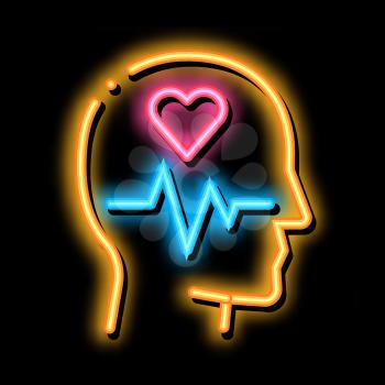 Effect on Brain neon light sign vector. Glowing bright icon Effect on Brain Sign. transparent symbol illustration