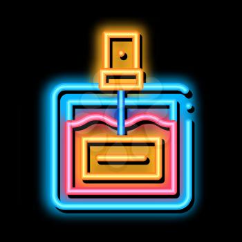 Photo Camera neon light sign vector. Glowing bright icon Photo Camera Sign. transparent symbol illustration