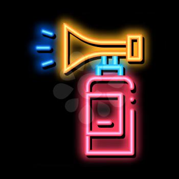 Fire Extinguisher neon light sign vector. Glowing bright icon Fire Extinguisher Sign. transparent symbol illustration