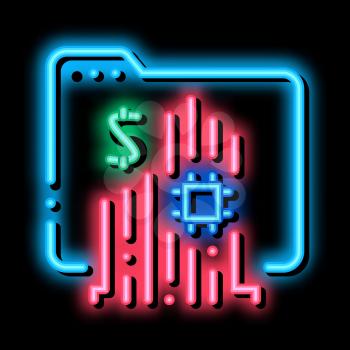 memory card neon light sign vector. Glowing bright icon memory card sign. transparent symbol illustration