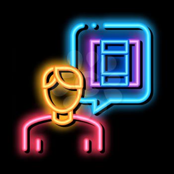 technology consultant neon light sign vector. Glowing bright icon technology consultant sign. transparent symbol illustration