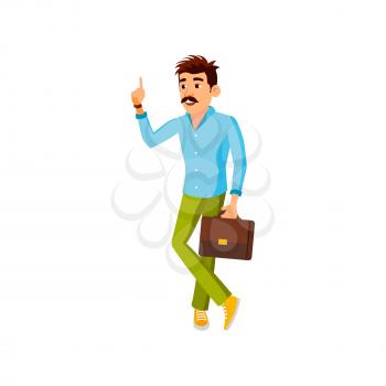 businessman has business idea for startup cartoon vector. businessman has business idea for startup character. isolated flat cartoon illustration