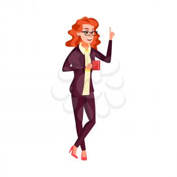 businesswoman drinking coffee and discuss with employees in office cartoon vector. businesswoman drinking coffee and discuss with employees in office character. isolated flat cartoon illustration