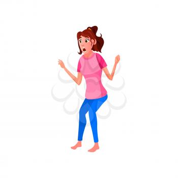 shocked caucasian woman lost baby on playground cartoon vector. shocked caucasian woman lost baby on playground character. isolated flat cartoon illustration