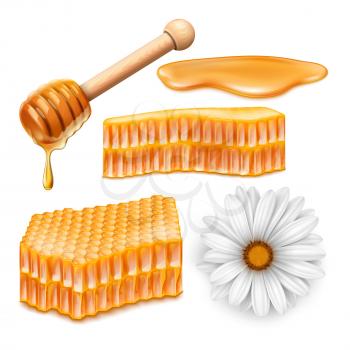 honey bee honeycomb pot. honey jar. gold beeswax. food product. drop liquid. realistic honey drip. syrup orange. yellow pure natural propolis. cute dessert. 3d realistic vector