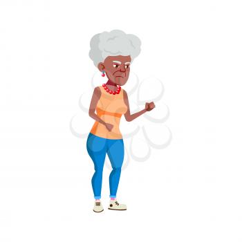 sad aged woman in pharmacy line cartoon vector. sad aged woman in pharmacy line character. isolated flat cartoon illustration