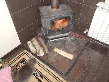 Installing a wood burning stove, chimney