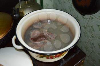 Cooking a beef kidney meat dish