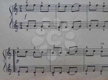 Notes for music lessons solfeggio