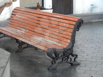 Small architectural forms in the city, benches, details