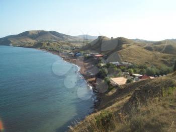 Travel to Crimea sea mountain landscape