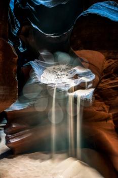 Sandfall in Upper Antelope Canyon